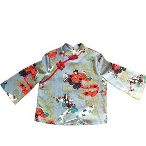 Thailand Blue Blouse Size Small